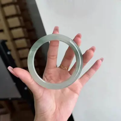 高冰款白月光超仙冰透手镯古风设计感汉服可叠搭气质时尚高颜值 - 8