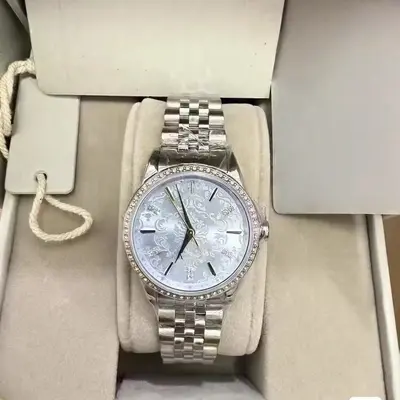 Kadın quartz saati, kabartmalı, ay ışığı tasarım - 5
