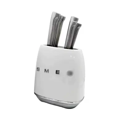 SM Smai EG Messerhalter Edelstahl Creme-Farbe - 7