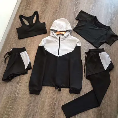Yoga spor takımı, beş parçalı, hızlı kuruyan - 7