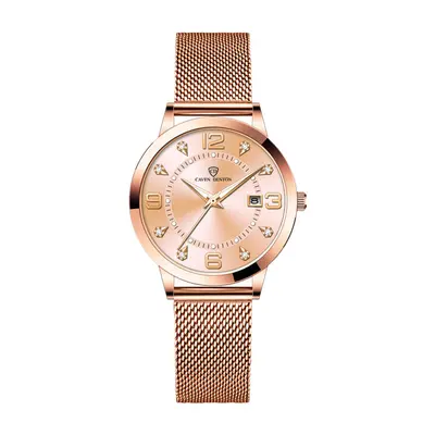 SENO women's watch, luminous, waterproof, steel band