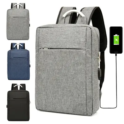 Men's backpack with USB port, business and sports, laptop compartment