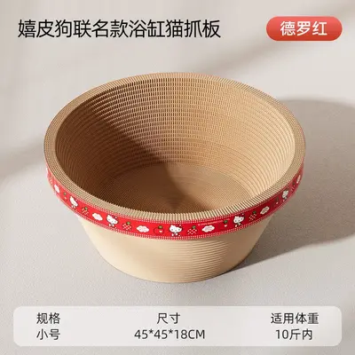 猫抓板加深超大号猫玩具猫窝一体耐磨不掉屑猫抓盆瓦楞纸宠物用品 - 13