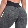 Jacquard-Wabenmuster Yogahose, hohe Taille, Po-Lift - 4