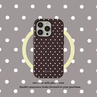 Manyetik film standlı köpek desenli telefon kılıfı, iPhone 16/17/18 Pro uyumlu