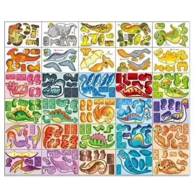 3D Insect Puzzle, Children's Creative DIY Toy with Educational Cards