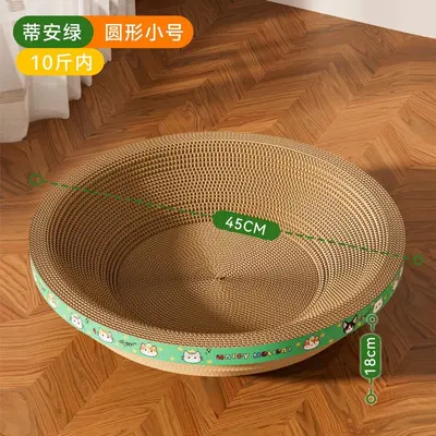 猫抓板加深超大号猫玩具猫窝一体耐磨不掉屑猫抓盆瓦楞纸宠物用品 - 9