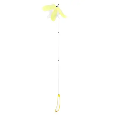 Retractable Cat Toy with Carbon Fiber Rod and Solid Wood Handle - 13