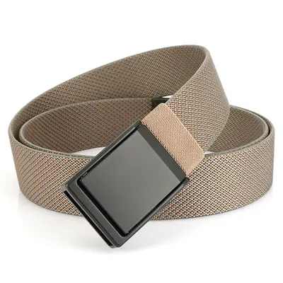 Automatic Buckle Elastic Belt, 3.8 cm, Trimmable Men's Belt - 12