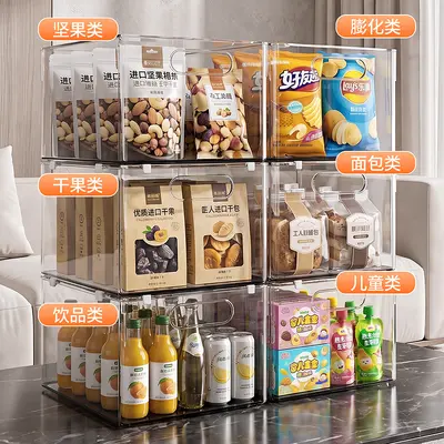 Kitchen storage box, acrylic, transparent, rectangular - 2