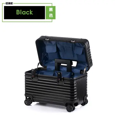 All-Aluminium-Magnesium Alloy Carry-On Case 18 Inch, Combination Lock, Trolley - 8