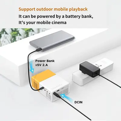 Portable LED Projector Home Mini HD 1080P Mobile Projector Outdoor Mobile Cinema - 5