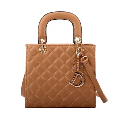 Women's Princess Diana Handbag, Diamond Quilted Chain Small Crossbody Bag - 1