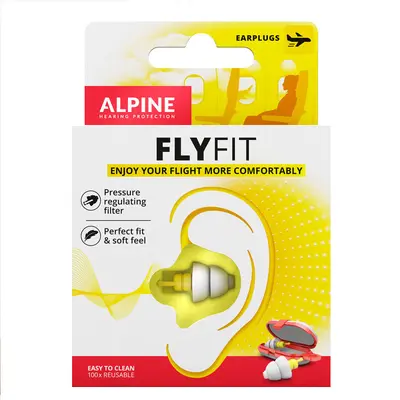 Alpine FlyFit Airplane Earplugs, Flight Pressure Relief