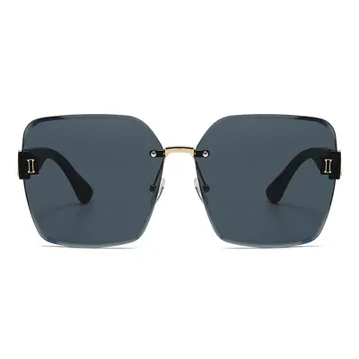 Women's Rimless Oversized Sunglasses, Face-Flattering Design - 5