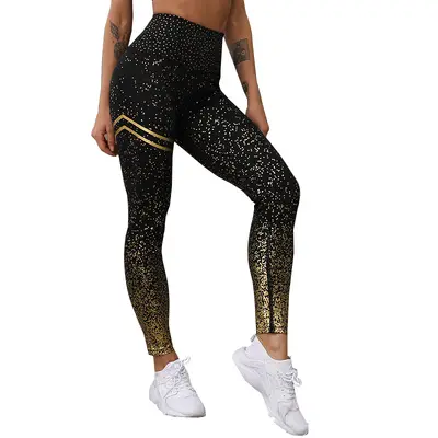 Women's Sequin Printed Slim-Fit Yoga Leggings - 3