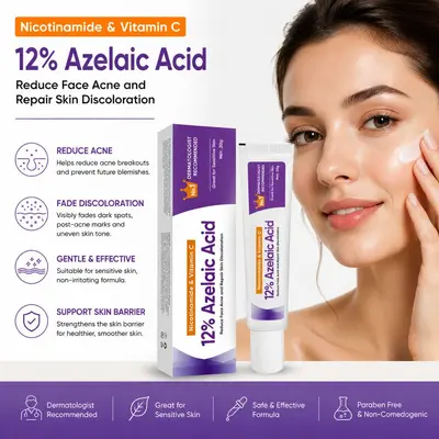 Azelaic acid 12% niacinamide acne scar remover and ointment