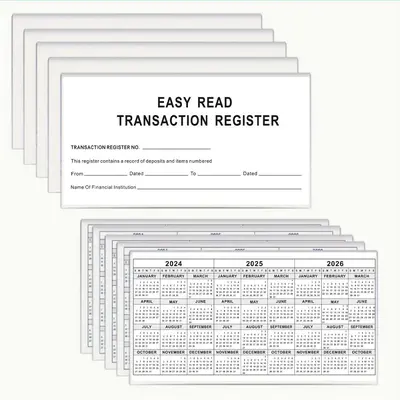 Cross-border e-commerce best-selling checkbook bank check account CHECKBOOK REGIST...ready stock