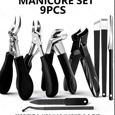 Nail Clipper and Plier Set for Ingrown and Thick Toenails