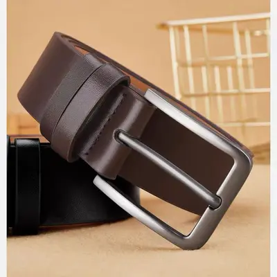 Popular cross-border wholesale pin buckle belt, versatile and stylish business men's trousers, samples available for custom belts