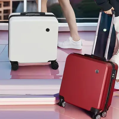 18 and 20 inch student rolling suitcase with lock