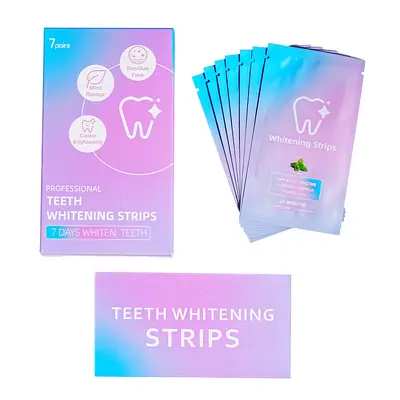 Teeth Whitening Strips Set, Gentle, No Residue - 6