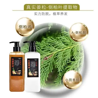 Huasenman Ginger Herbal Oil Control Shampoo and Conditioner Set - 4
