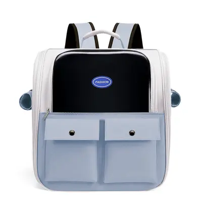 Large Capacity Breathable Cat Carrier Bag, Spacious Pet Backpack - 8