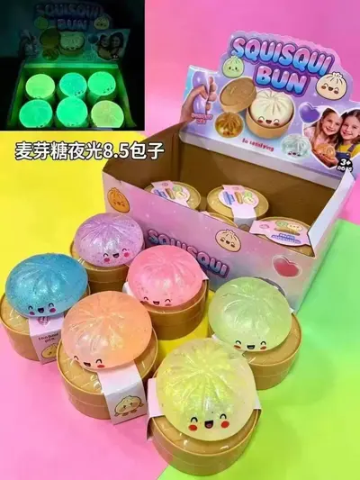 Goldpuder Platzbrötchen Quetschspielzeug, Einhorn-Design - 12