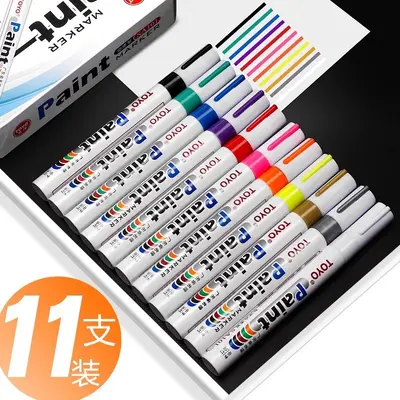 TOYO Beyaz Lastik Boyası Kalemi, Su Geçirmez, Kalıcı