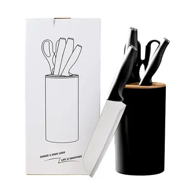 Knife set, 5-piece with chef, slicing and fruit knives - 8