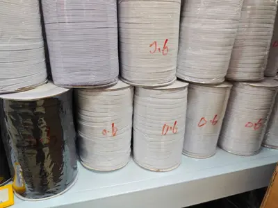 High-Elasticity Flat Rubber Drawstring Elastic Band for Garments - 13