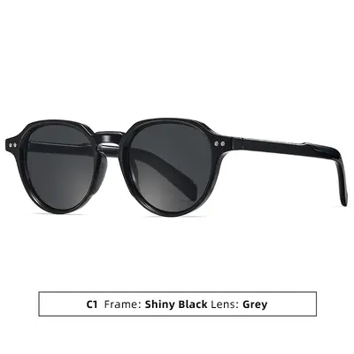 Cross-border 26 New Style Rice Nail Polarized Sunglasses Fashion Versatile Acetate Insert Pin Temple Sunglasses Premium Wholesale