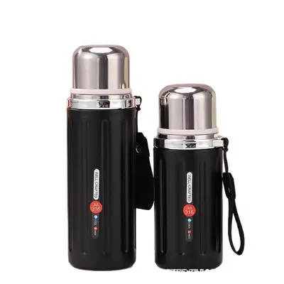 Isolierflasche aus 316er Edelstahl mit Teesieb, Retro-Design - 8