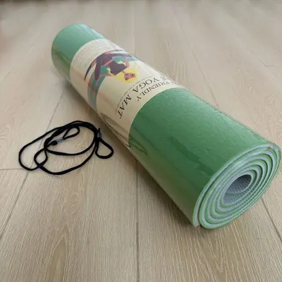 TPE Yoga Mat, Anti-Slip, Thick (61 x 0.8 cm), for Home Use
