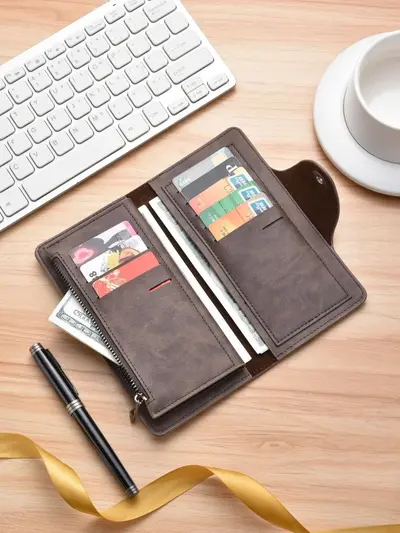 Men's 3-in-1 Wallet with Multiple Card Slots and ID Holder - 4