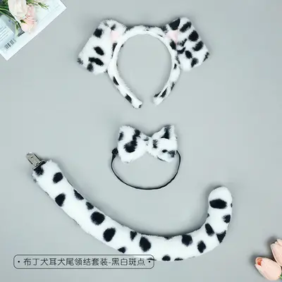 Dalmatian Plush Artificial Animal Ears Headband - 13