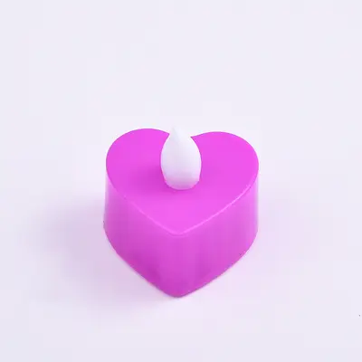 Heart-Shaped LED Candle Light, 520 Romantic Decor, Ambient Light - 10