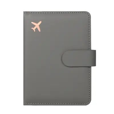 Sınır ötesi nokta RFID pasaport tutucu bilet koruyucu kapak taşınabilir çok fonksiyonlu yurtdışı çoklu kart yuvası PU deri pasaport çantası - 10