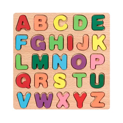 Customisable Wooden Geometric Shape Puzzle Blocks, Ages 0-3 - 7