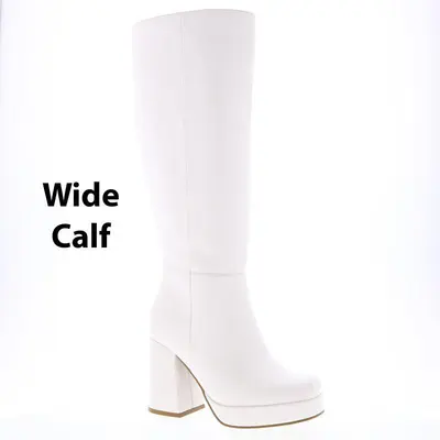 Stretch-Stiefel I 57272 mit dicker Sohle und Blockabsatz