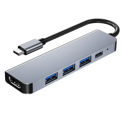 Typec Fünf-in-Eins Dockingstation für Mobiltelefon, Tablet, Konverter, Spielkonsole, HDMI-Dockingstation, USB-Hub - 9
