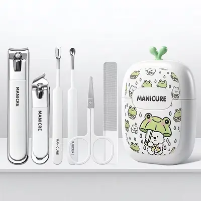 6-piece manicure set stainless steel nail care kit - 10
