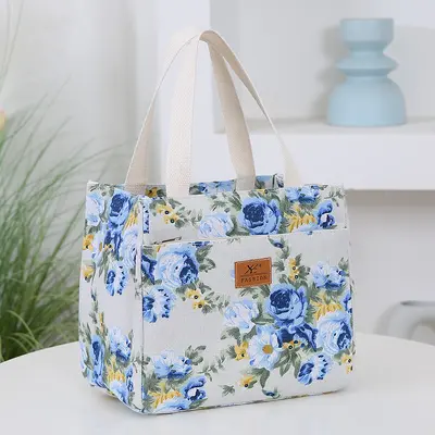 Bedruckte Canvas-Tote-Bag, lässige Pendler-Damentasche - 7
