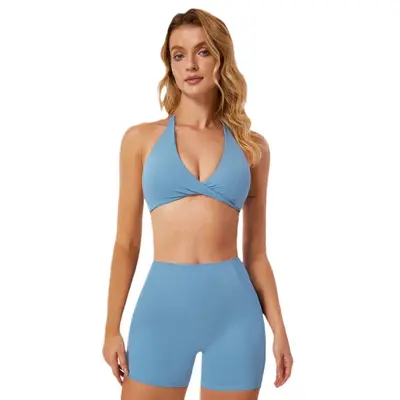 Women's Tight Yoga Set, Quick-Dry Fitness Apparel, Model 8503