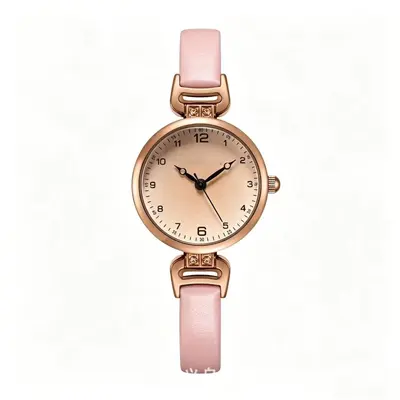 Rose gold taşlı kadın kol saati kuvars dijital kadran - 9