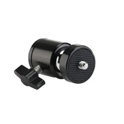 Toptan tripod fotoğraf aksesuarları evrensel sıcak ayakkabı küçük gimbal canlı yayın ışık standı 360 derece dönen metal gimbal
