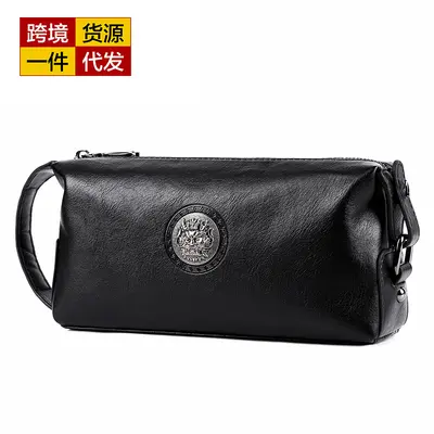 Gedi Kangaroo Men's Clutch Bag, Large Capacity, Soft PU Leather, Model 2001 - 1