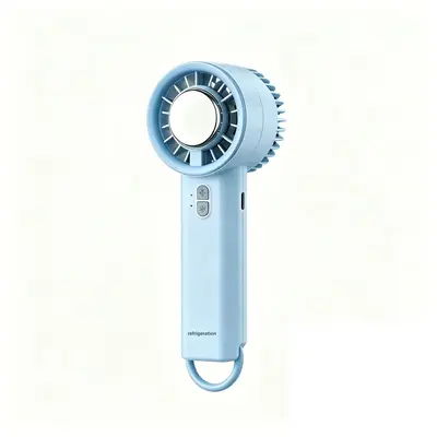 Portable Handheld Desktop Mini Fan with Semiconductor Cooling, Rechargeable - 8
