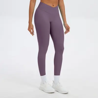 Sıkı Çapraz Bel Yoga Pantolonu, Yüksek Bel, Koşu ve Fitness Taytı - 8